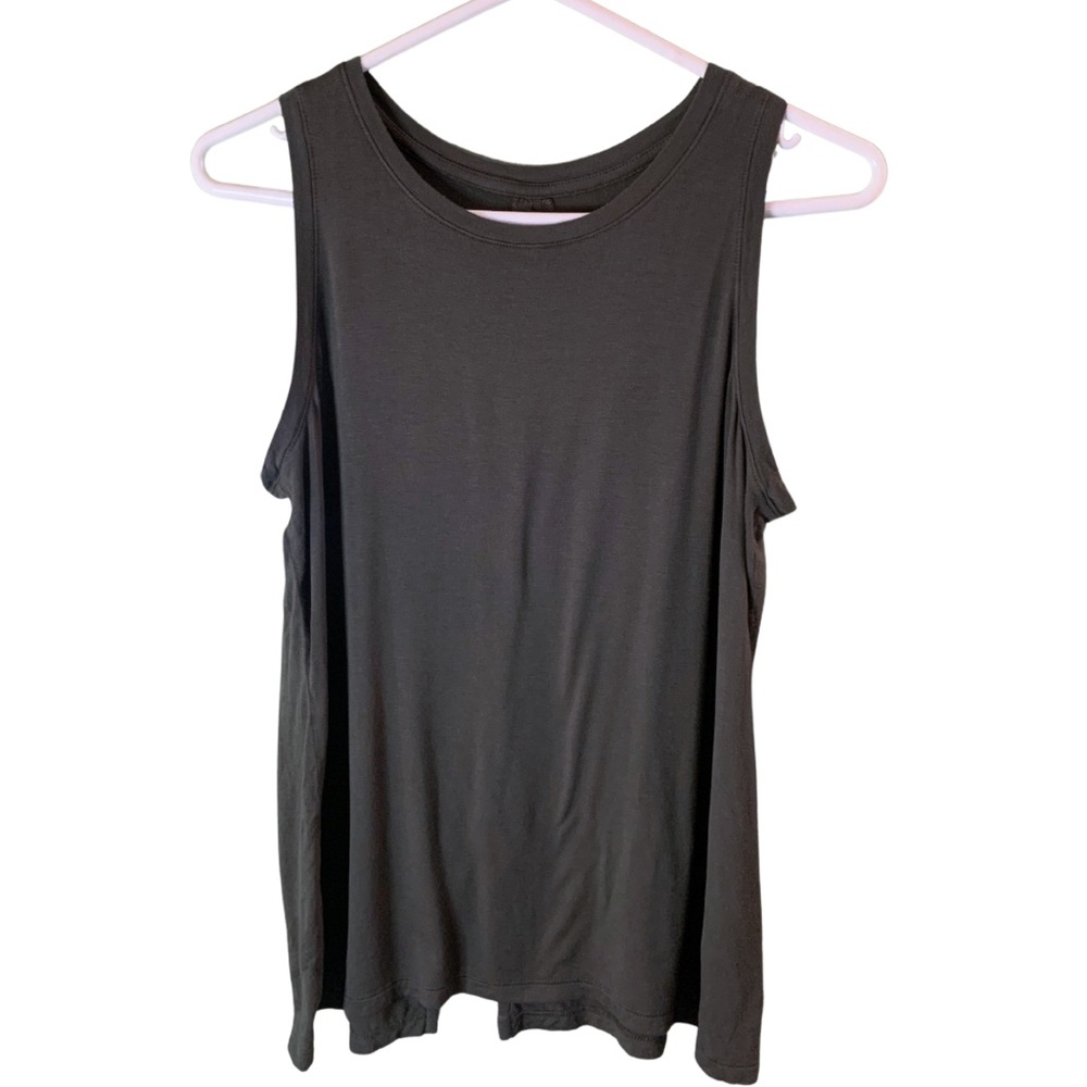 2/$30 Halogen Charcoal Gray Tank Top Sleeveless Basic Tee Capsule Minimalist